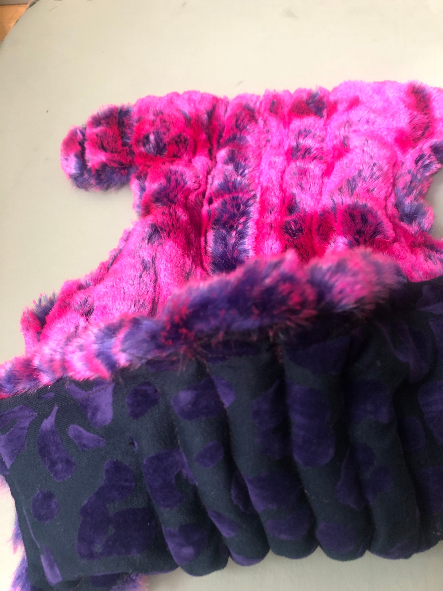 . Were-wolfshark pink fur (fake fur + velvet belly) — Deep Pressure Therapy | Cooling Compression Shark