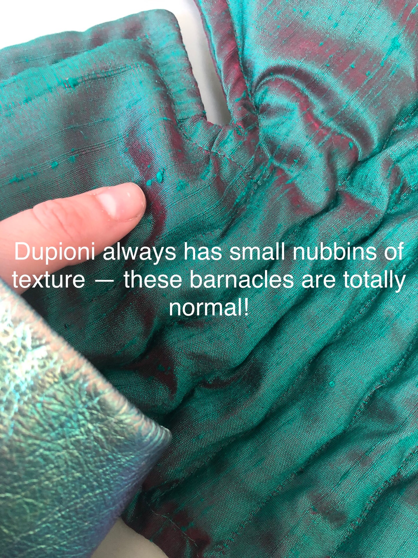 Zero left: Water-beetle green (dupioni silk) — Deep Pressure Therapy | Cooling Compression Shark