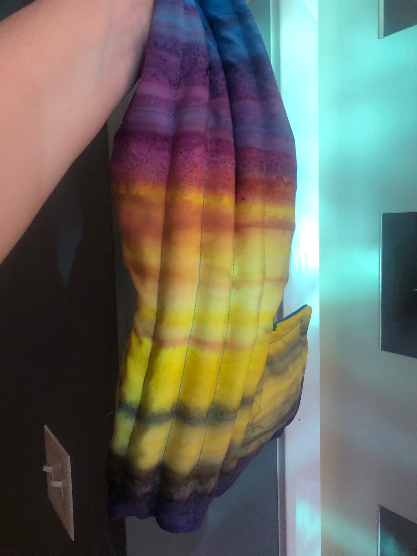 Zero left: Rainbow tigerbarb (cotton) — Deep Pressure Therapy | Cooling Compression Shark