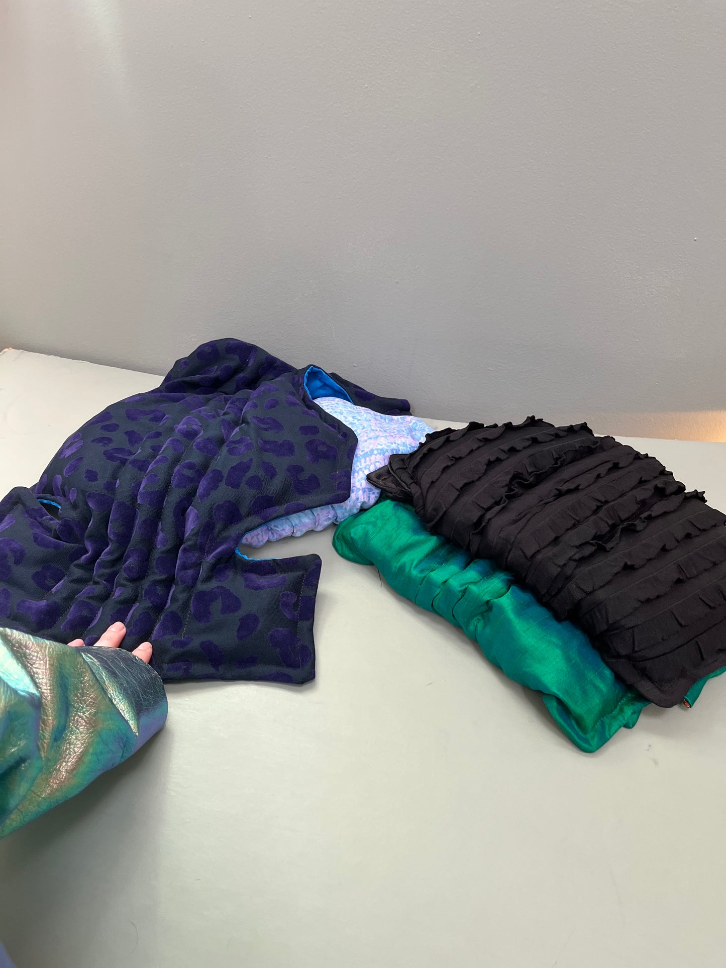 . Were-wolfshark (satin embossed velvet) — Deep Pressure Therapy | Cooling Compression Shark
