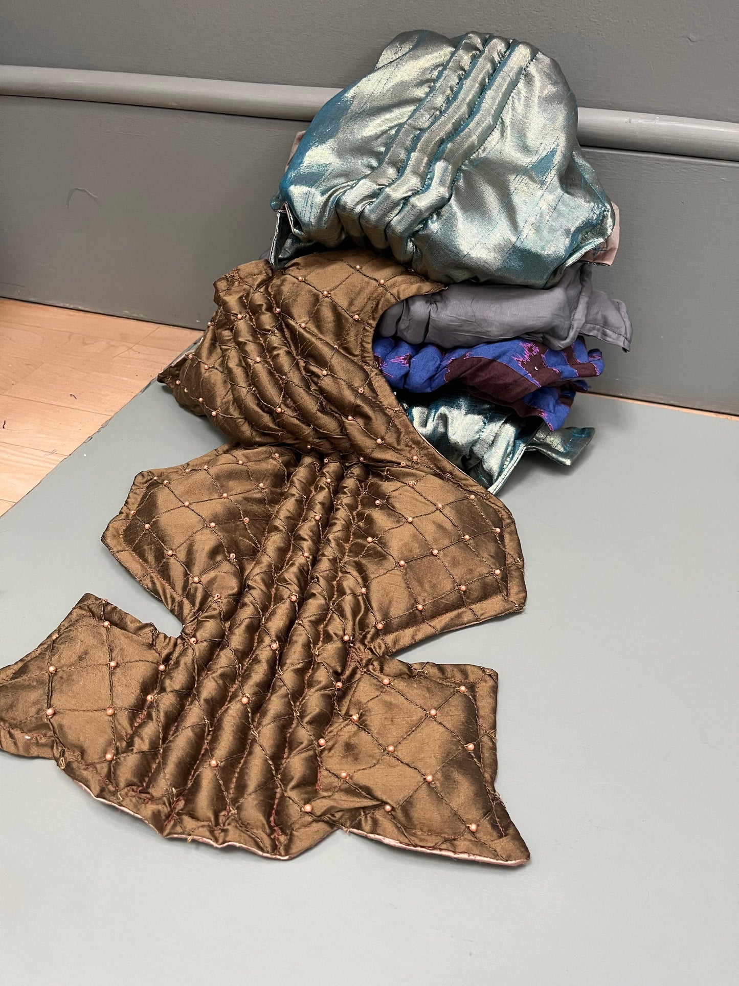 Zero left: Mermaid Tail (beaded silk) — Deep Pressure Therapy | Cooling Compression Shark