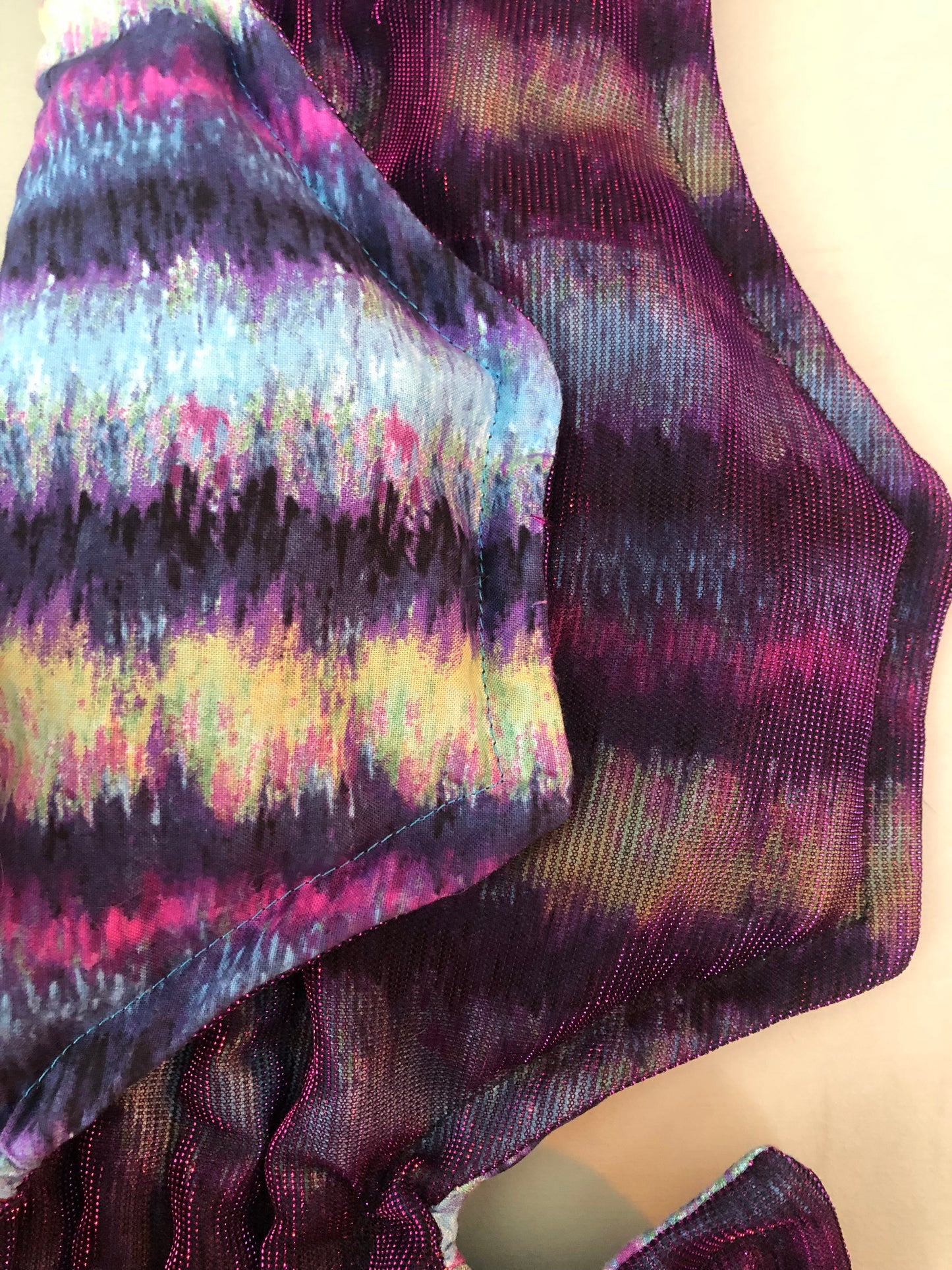 Zero left: Bioluminescence (cotton/nylon iridescent) — Deep Pressure Therapy | Cooling Compression Shark