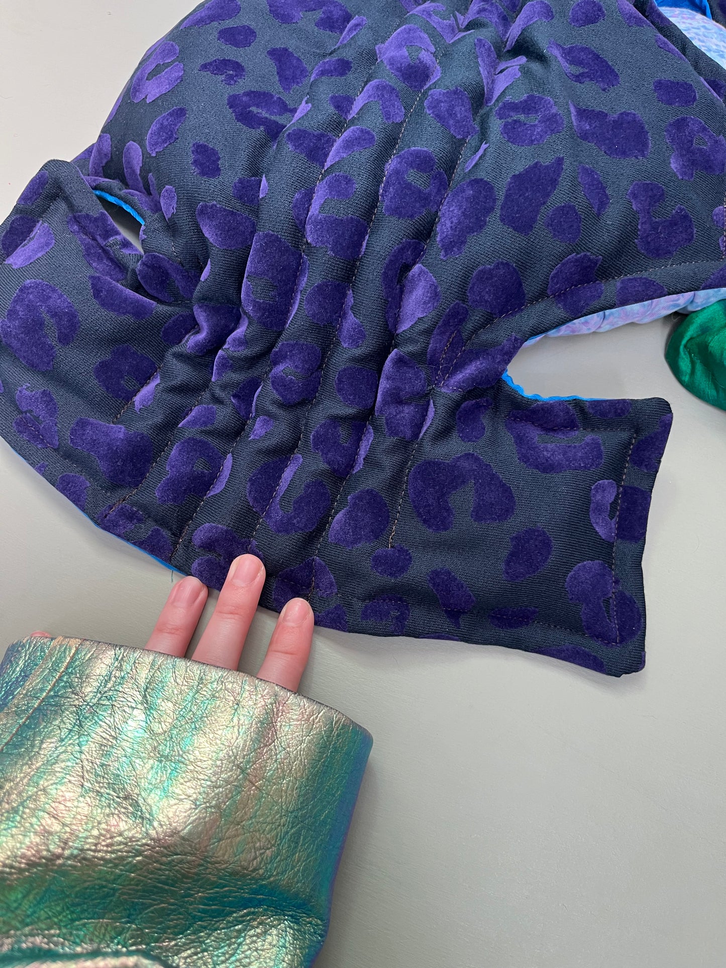 . Were-wolfshark (satin embossed velvet) — Deep Pressure Therapy | Cooling Compression Shark