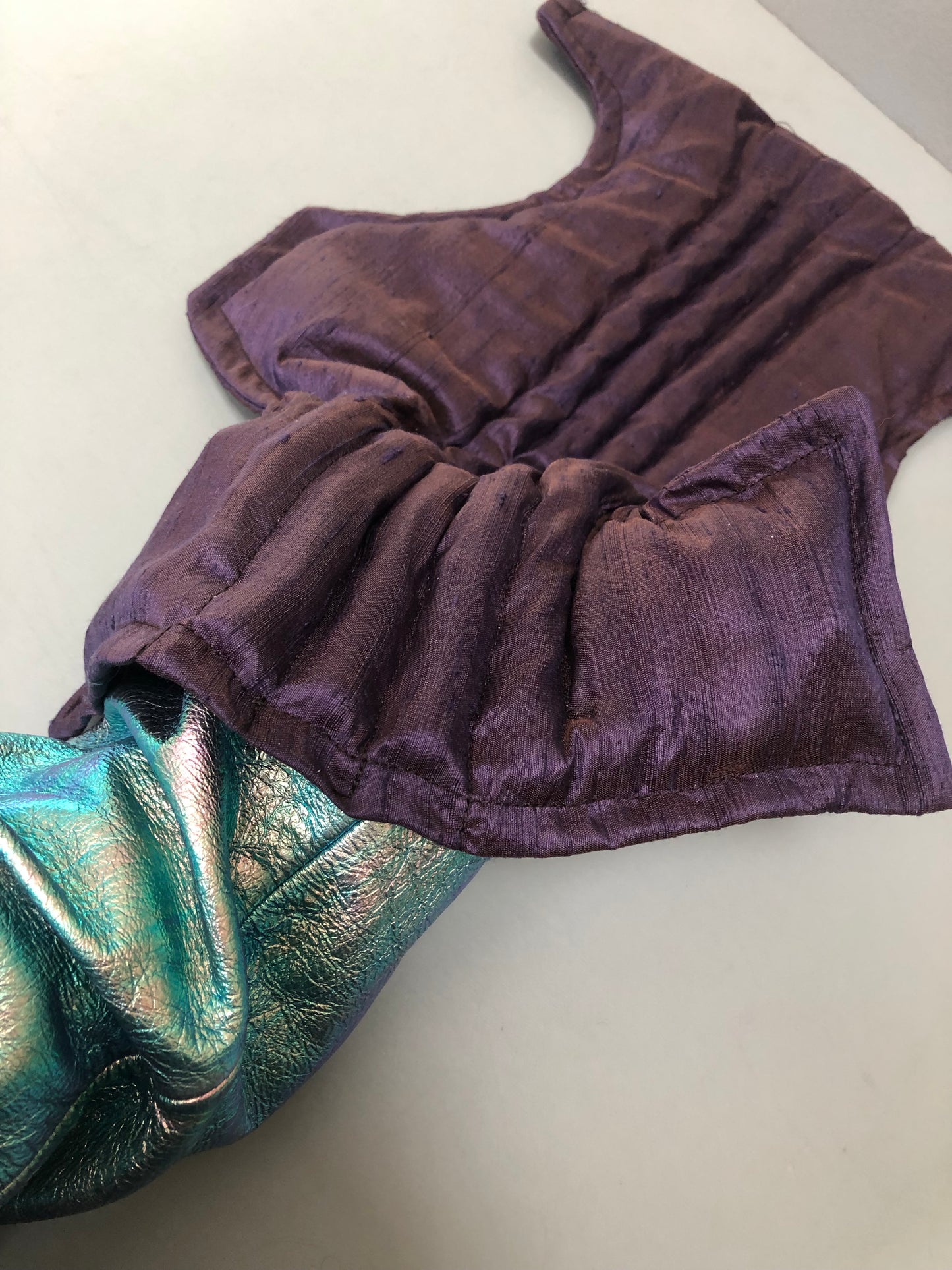 Zero left: Almost-black axolotl (dupioni silk) — Deep Pressure Therapy | Cooling Compression Shark