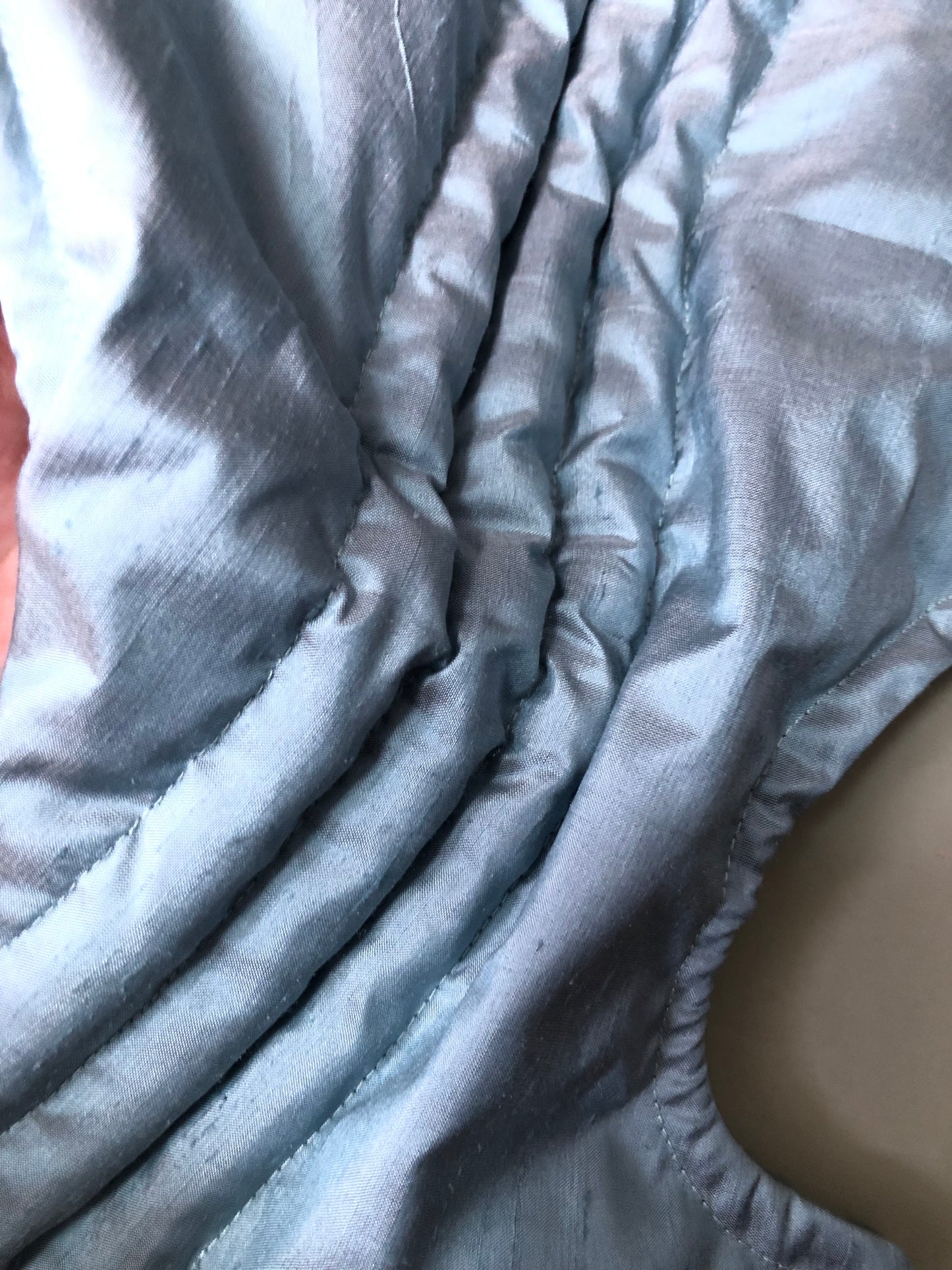 Zero left: Blue seaglass (dupioni silk) — Deep Pressure Therapy | Cooling Compression Shark