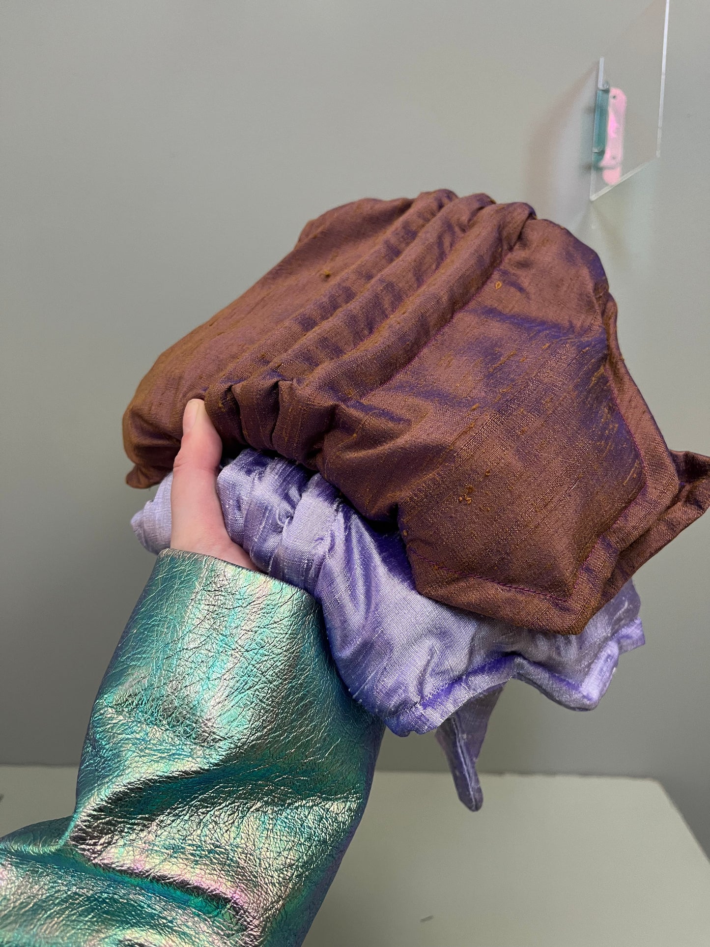Zero left: Axolotl purple (dupioni silk) — Deep Pressure Therapy | Cooling Compression Shark