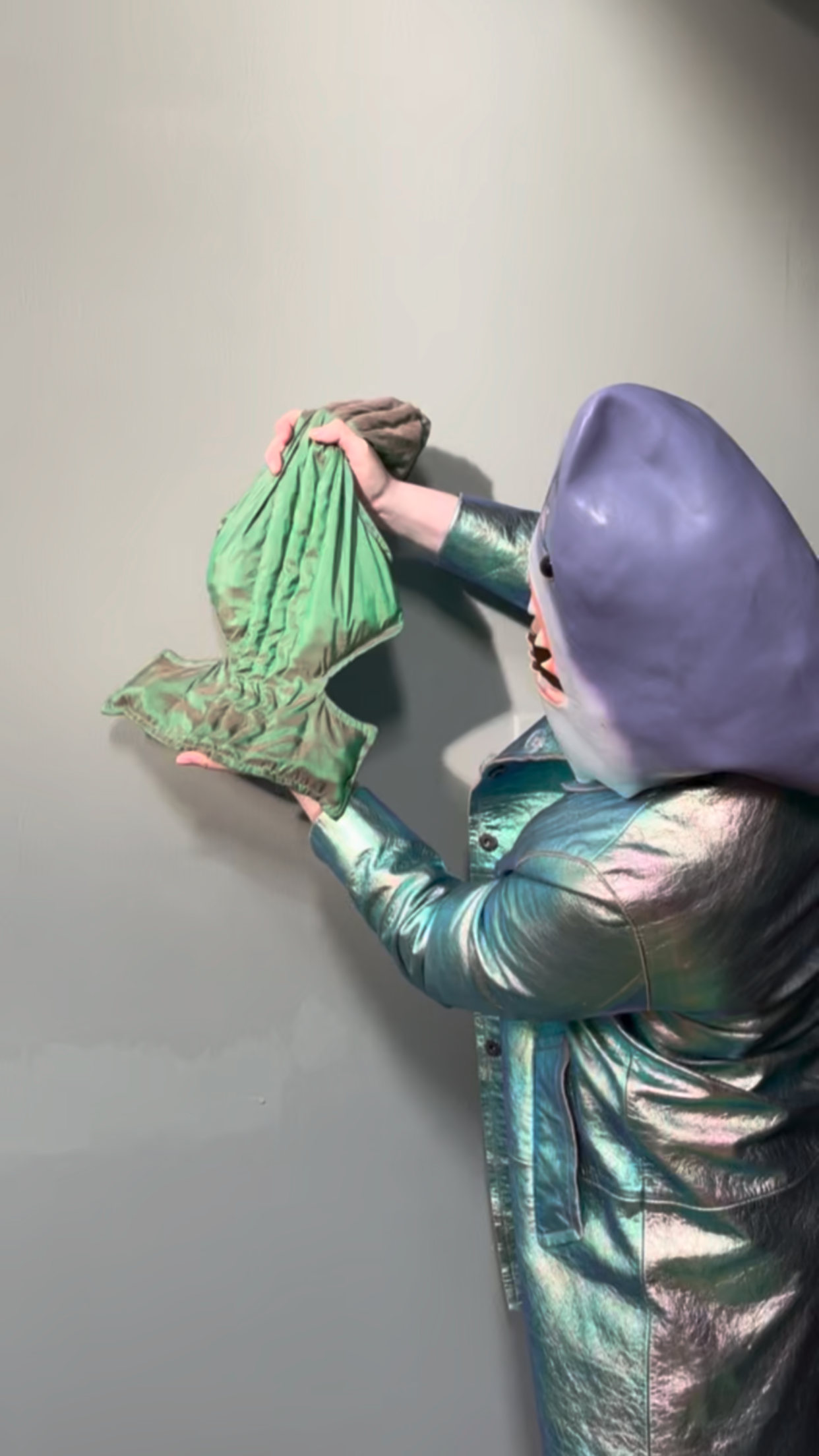 . Water-beetle green (dupioni silk) — Deep Pressure Therapy | Cooling Compression Shark