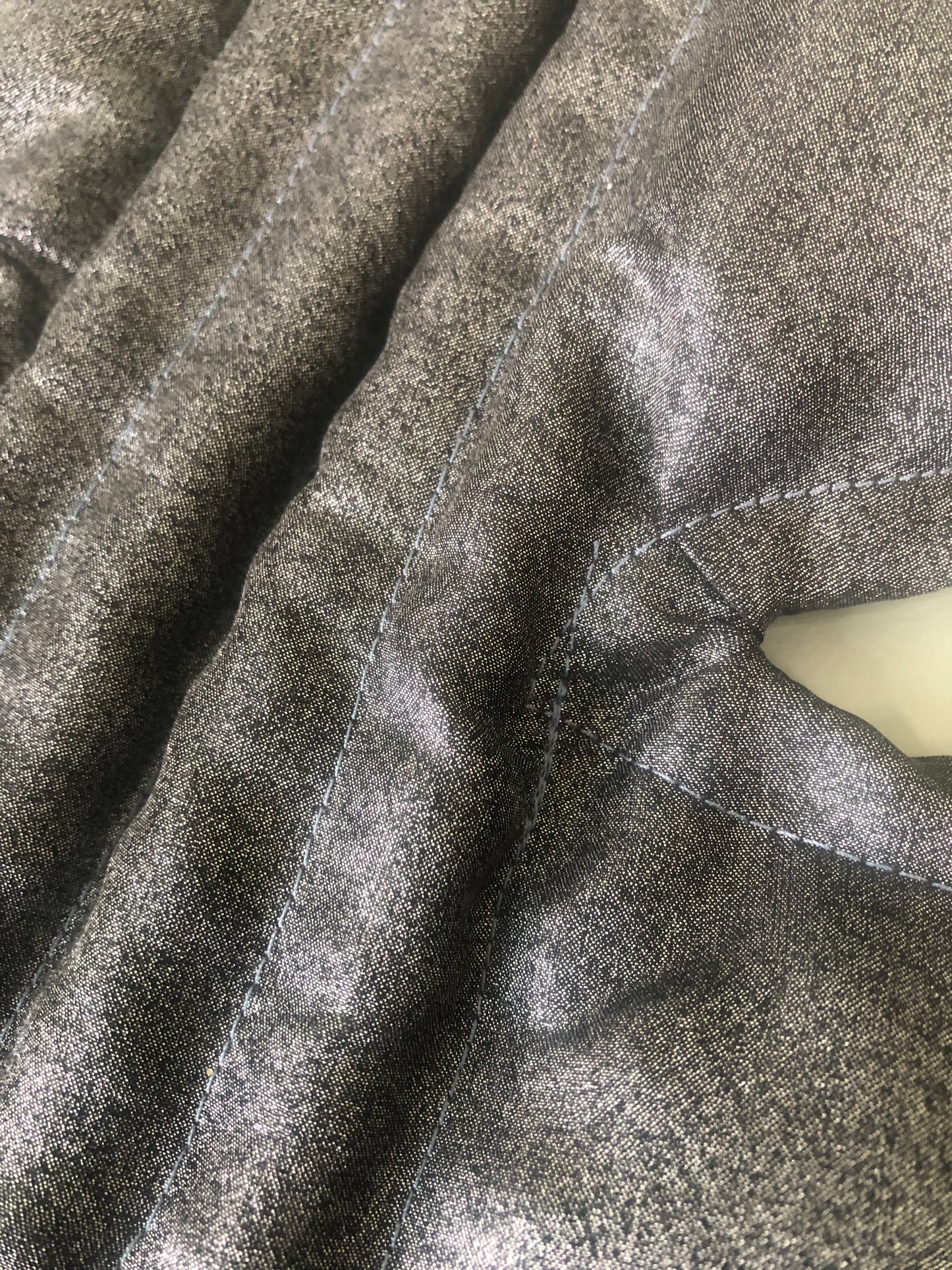 Zero: Silver pompano (dupioni silk/poly) — Deep Pressure Therapy | Cooling Compression Shark