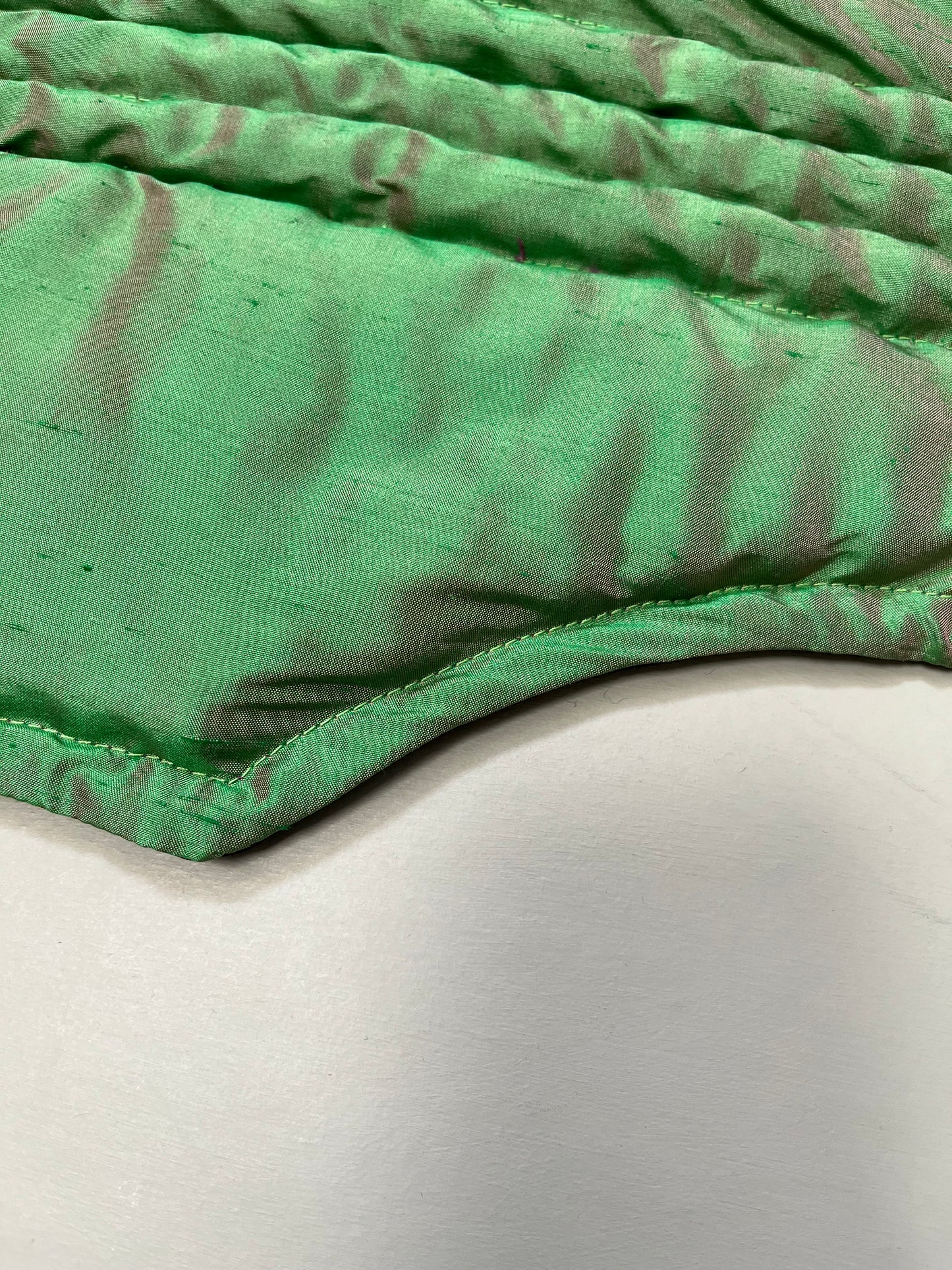 . Back! Water-beetle green (dupioni silk) — Deep Pressure Therapy | Cooling Compression Shark