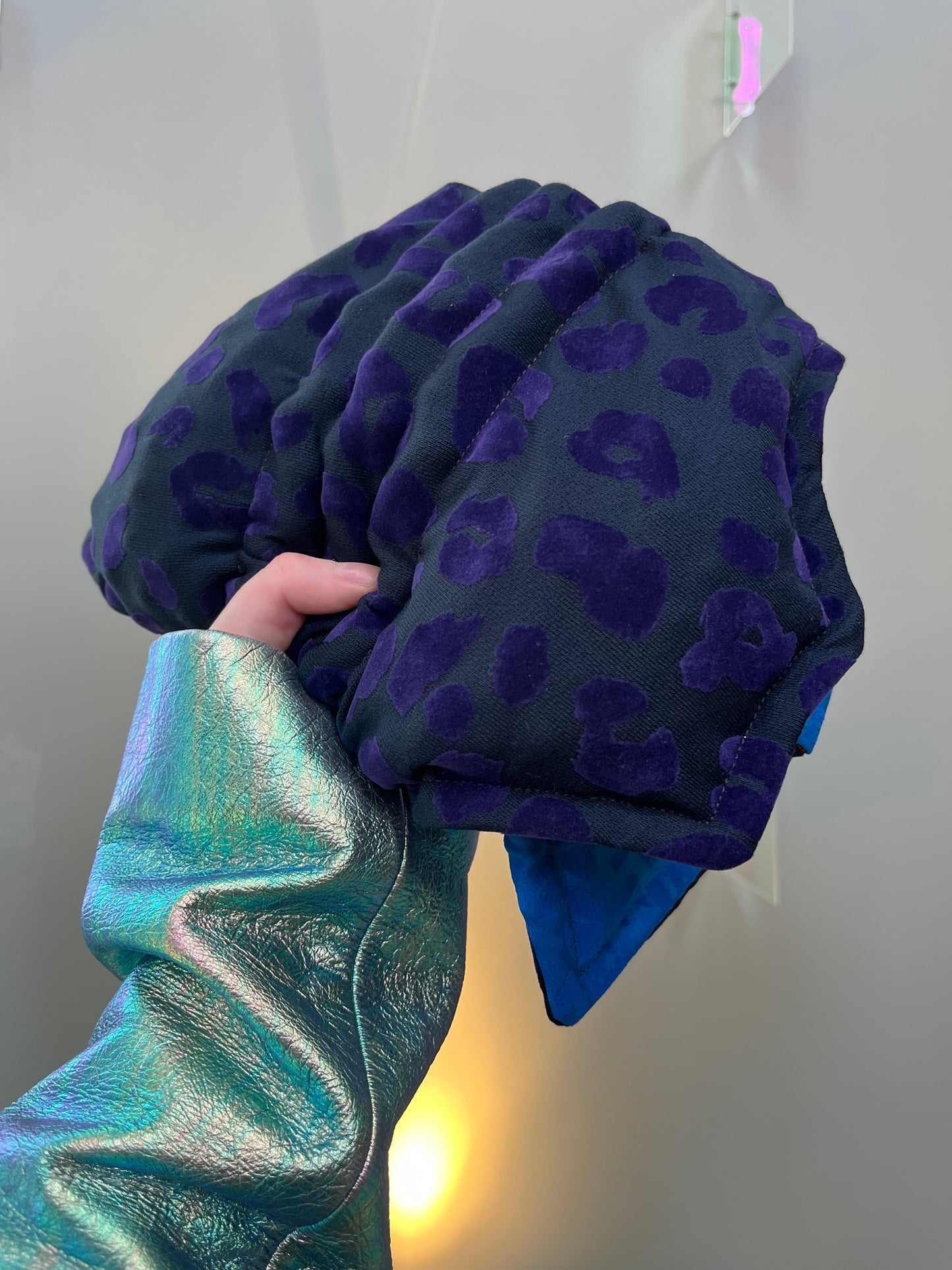 . Were-wolfshark pink fur (fake fur + velvet belly) — Deep Pressure Therapy | Cooling Compression Shark