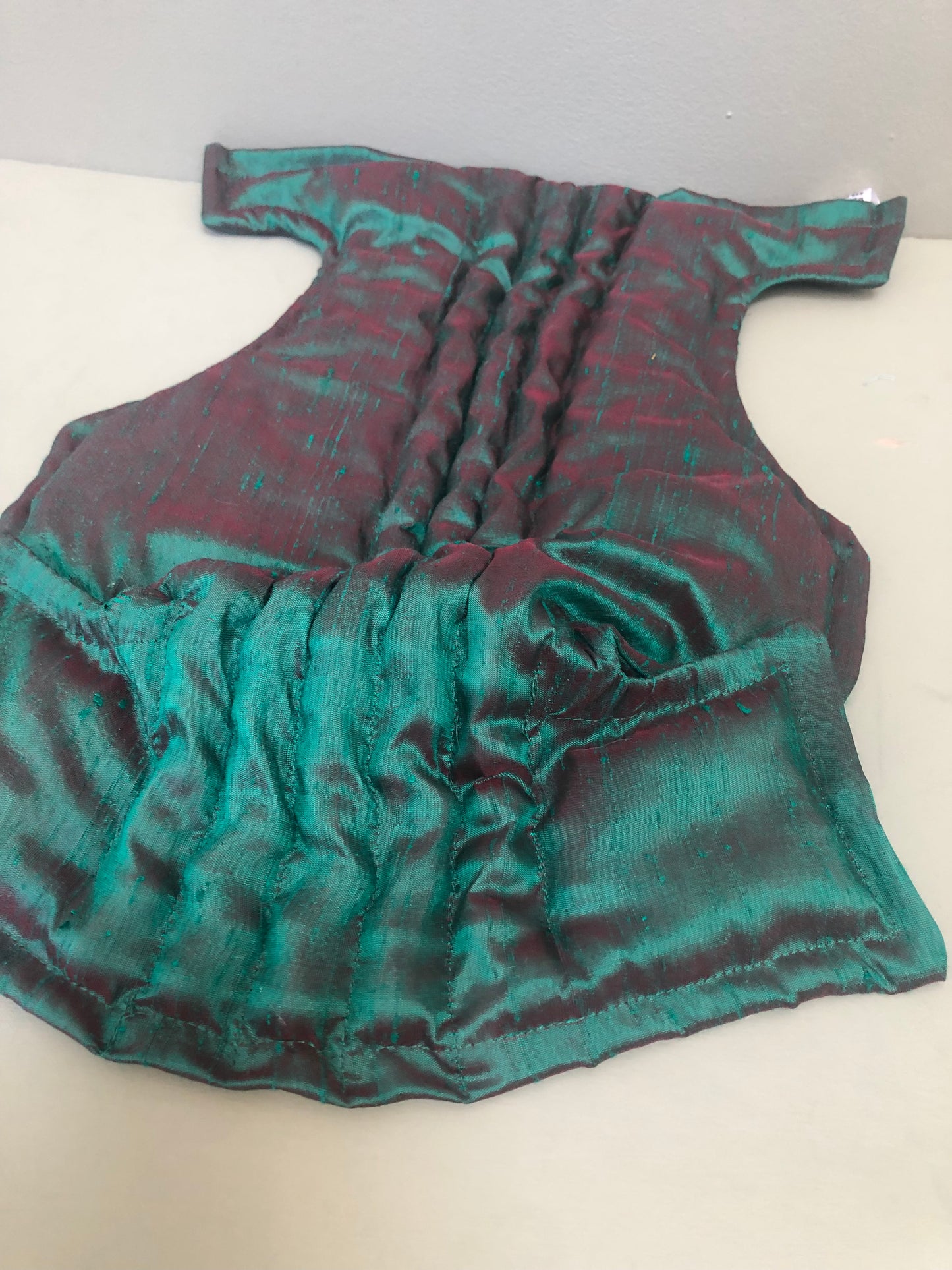 Zero left: Water-beetle green (dupioni silk) — Deep Pressure Therapy | Cooling Compression Shark