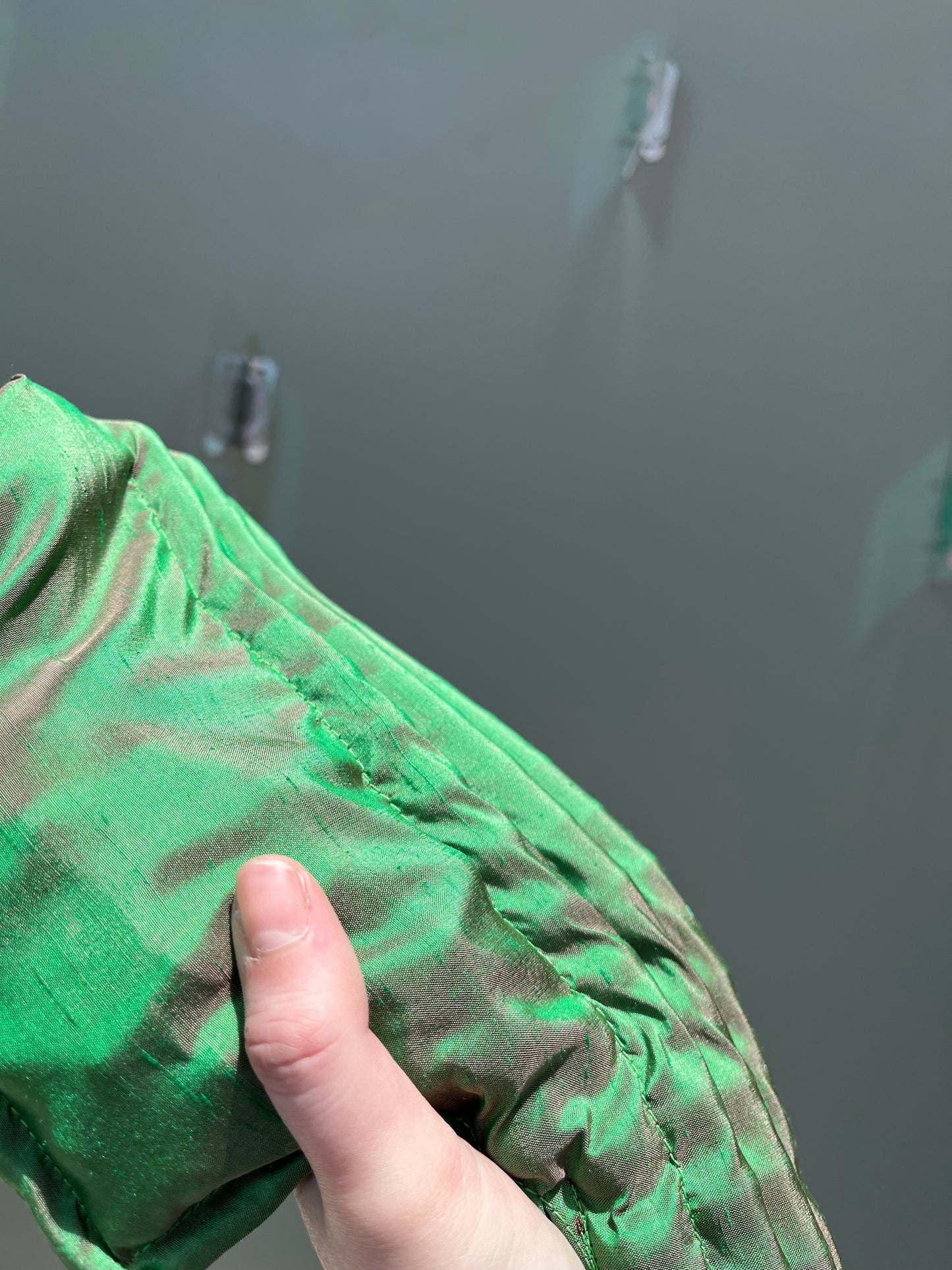 . Water-beetle green (dupioni silk) — Deep Pressure Therapy | Cooling Compression Shark