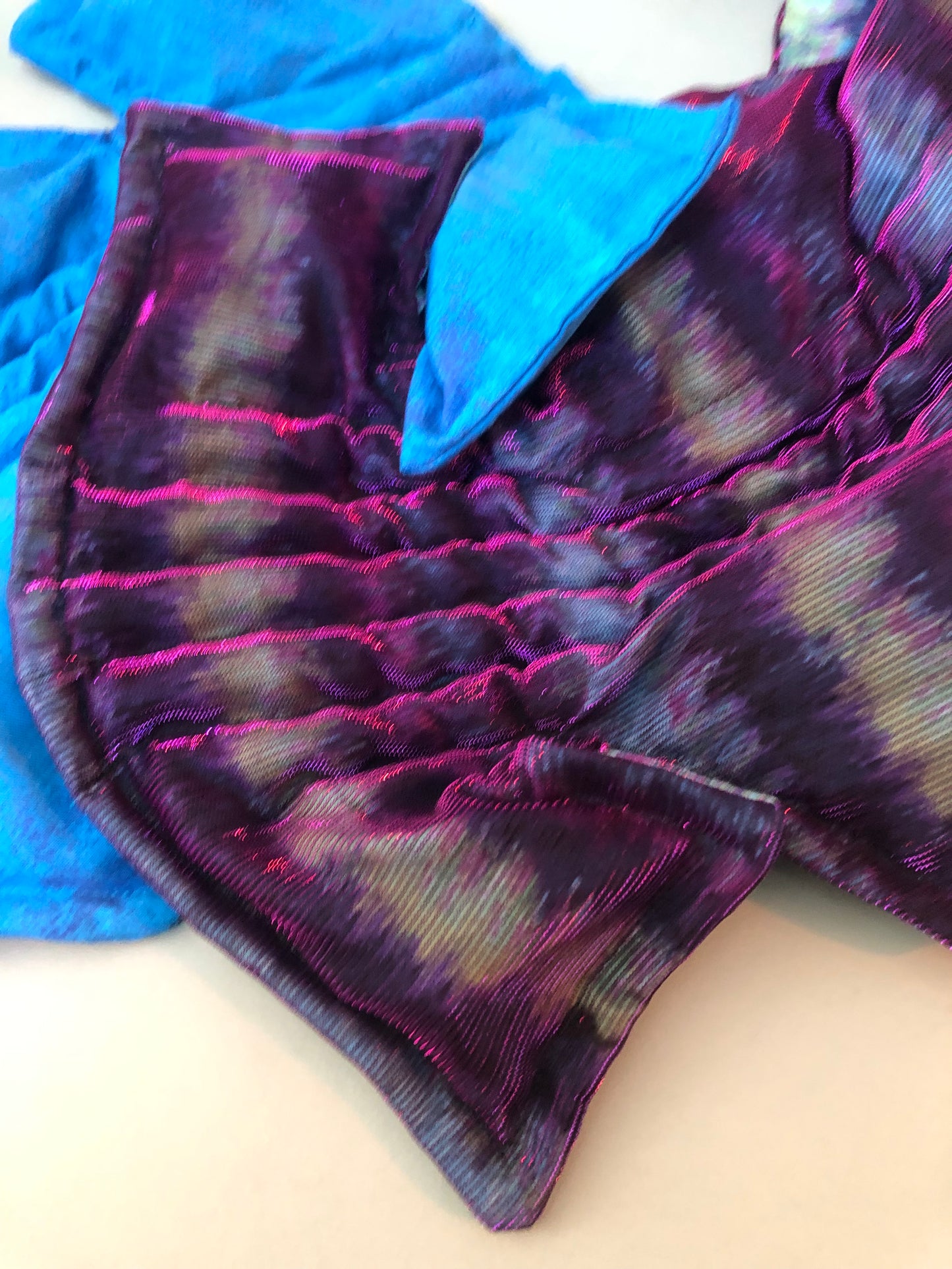 Zero left: Bioluminescence (cotton/nylon iridescent) — Deep Pressure Therapy | Cooling Compression Shark