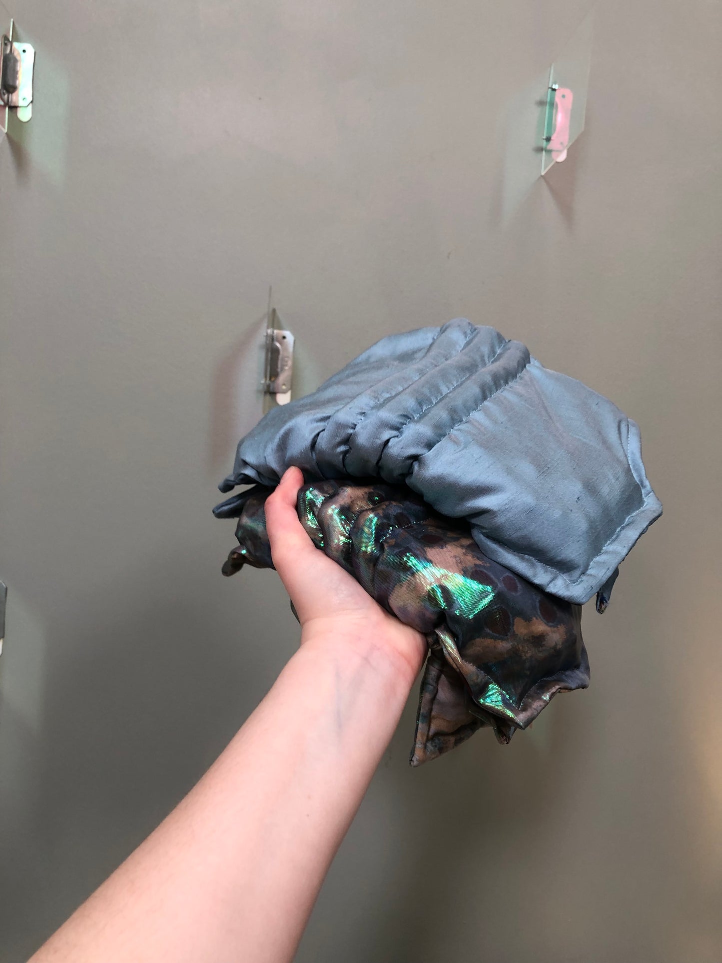 Zero left: Blue seaglass (dupioni silk) — Deep Pressure Therapy | Cooling Compression Shark
