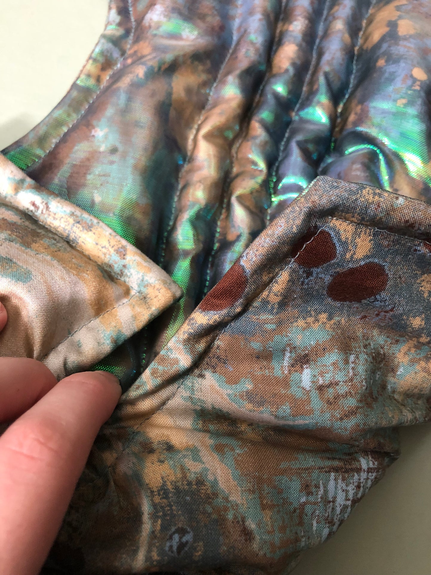 Zero left: Barnacle (cotton organza) — Deep Pressure Therapy | Cooling Compression Shark
