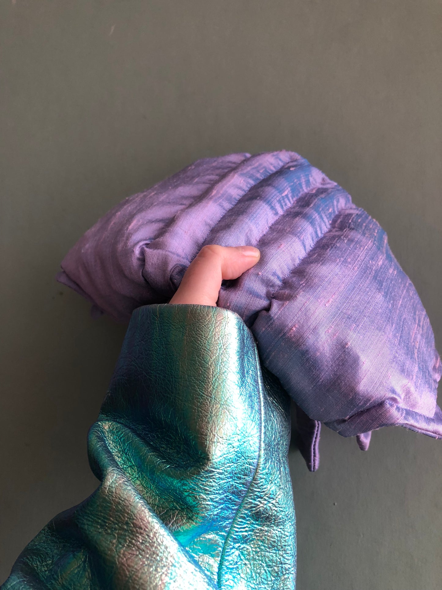 Zero left: Mummichog minnow (dupioni silk) — Deep Pressure Therapy | Cooling Compression Shark
