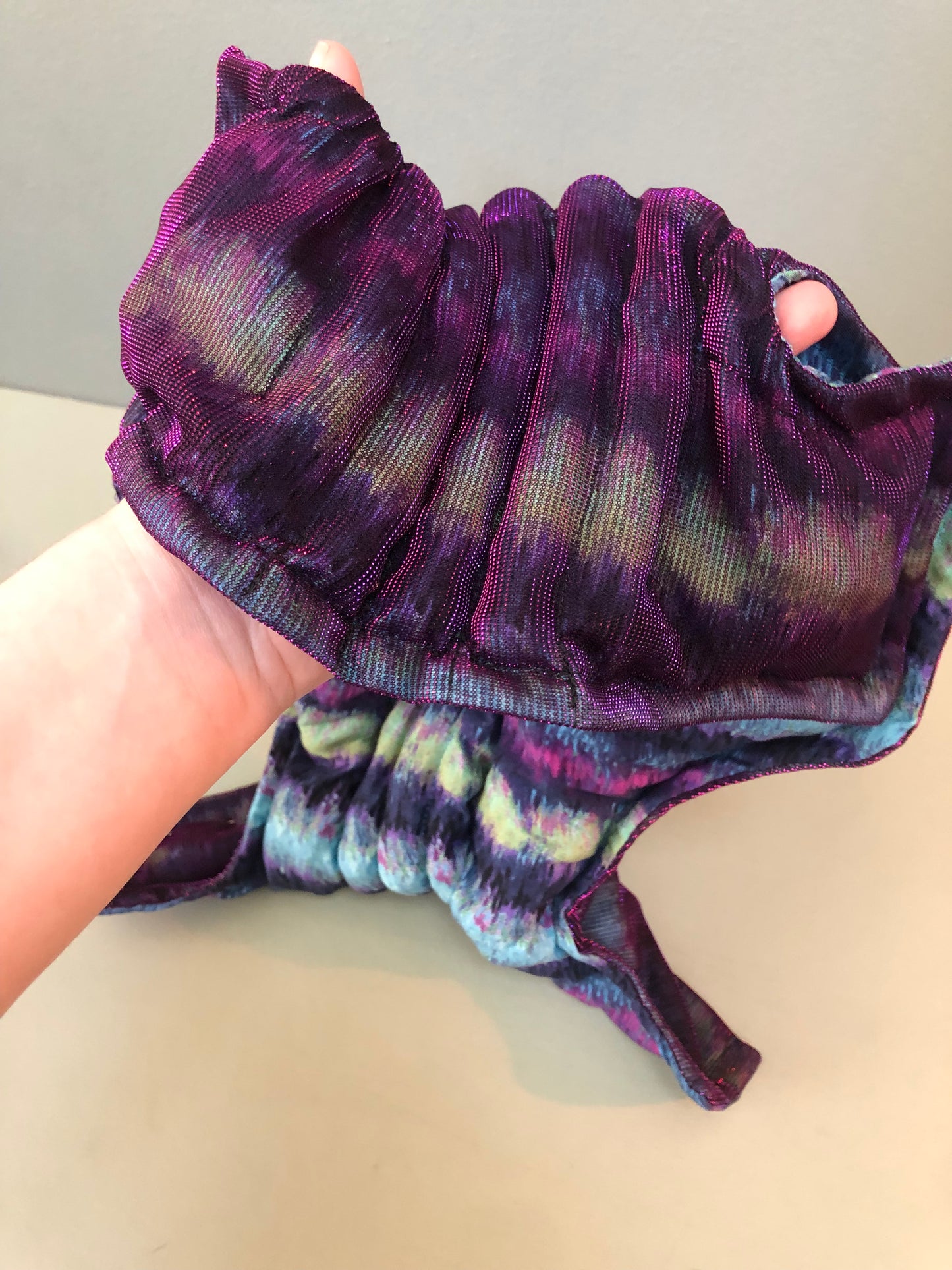 Zero left: Bioluminescence (cotton/nylon iridescent) — Deep Pressure Therapy | Cooling Compression Shark