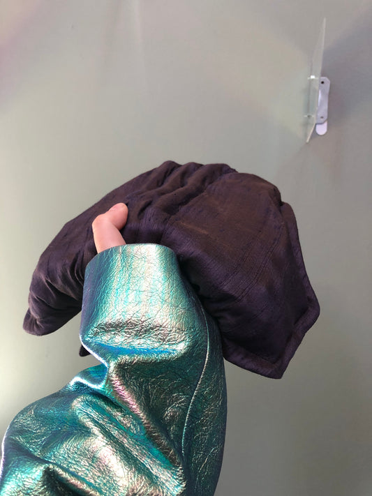 Zero left: Almost-black axolotl (dupioni silk) — Deep Pressure Therapy | Cooling Compression Shark