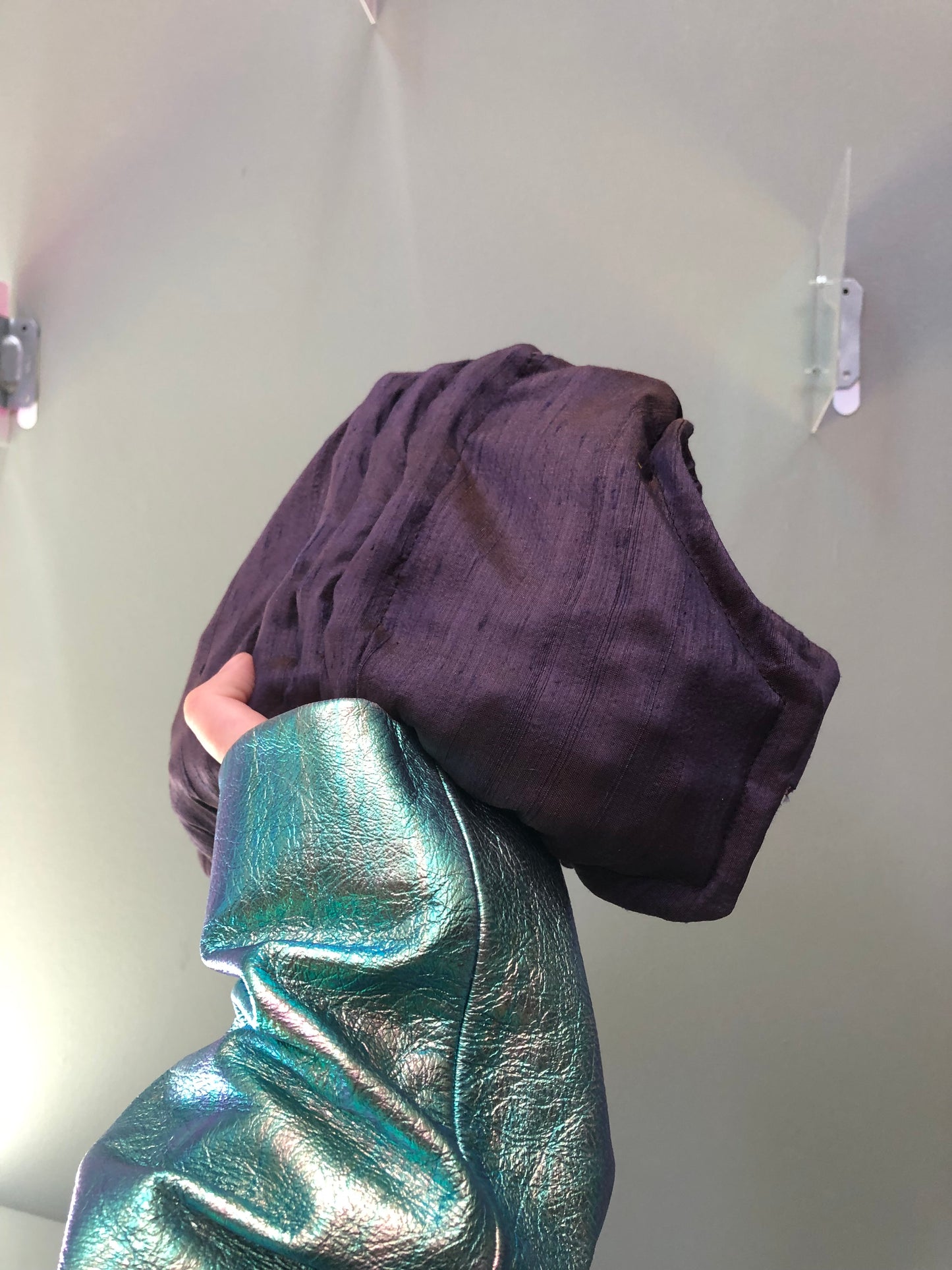 Zero left: Almost-black axolotl (dupioni silk) — Deep Pressure Therapy | Cooling Compression Shark