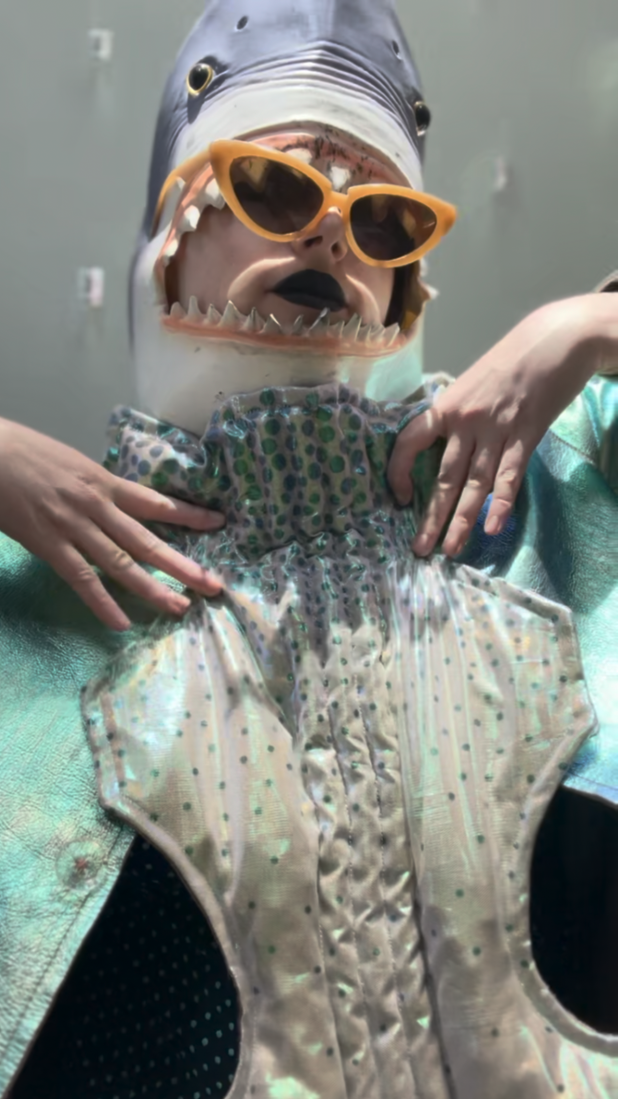 Zero: Amberjack (silk/organza) — Deep Pressure Therapy | Cooling Compression Shark