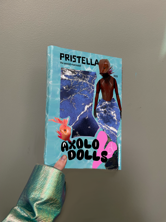 . Axolodolls (free fabric to make mermaid tails!)