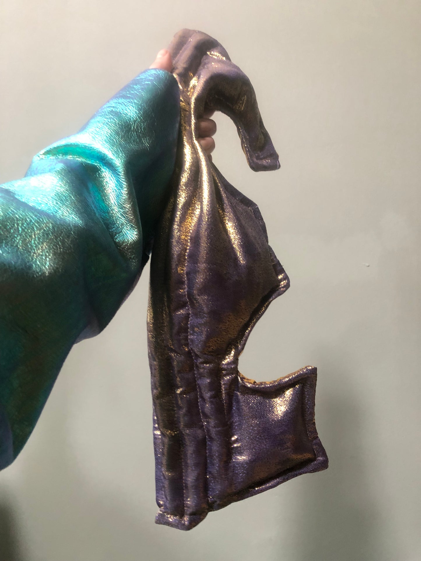 Zero left: Golden firefish (metallic silk) — Deep Pressure Therapy | Cooling Compression Shark