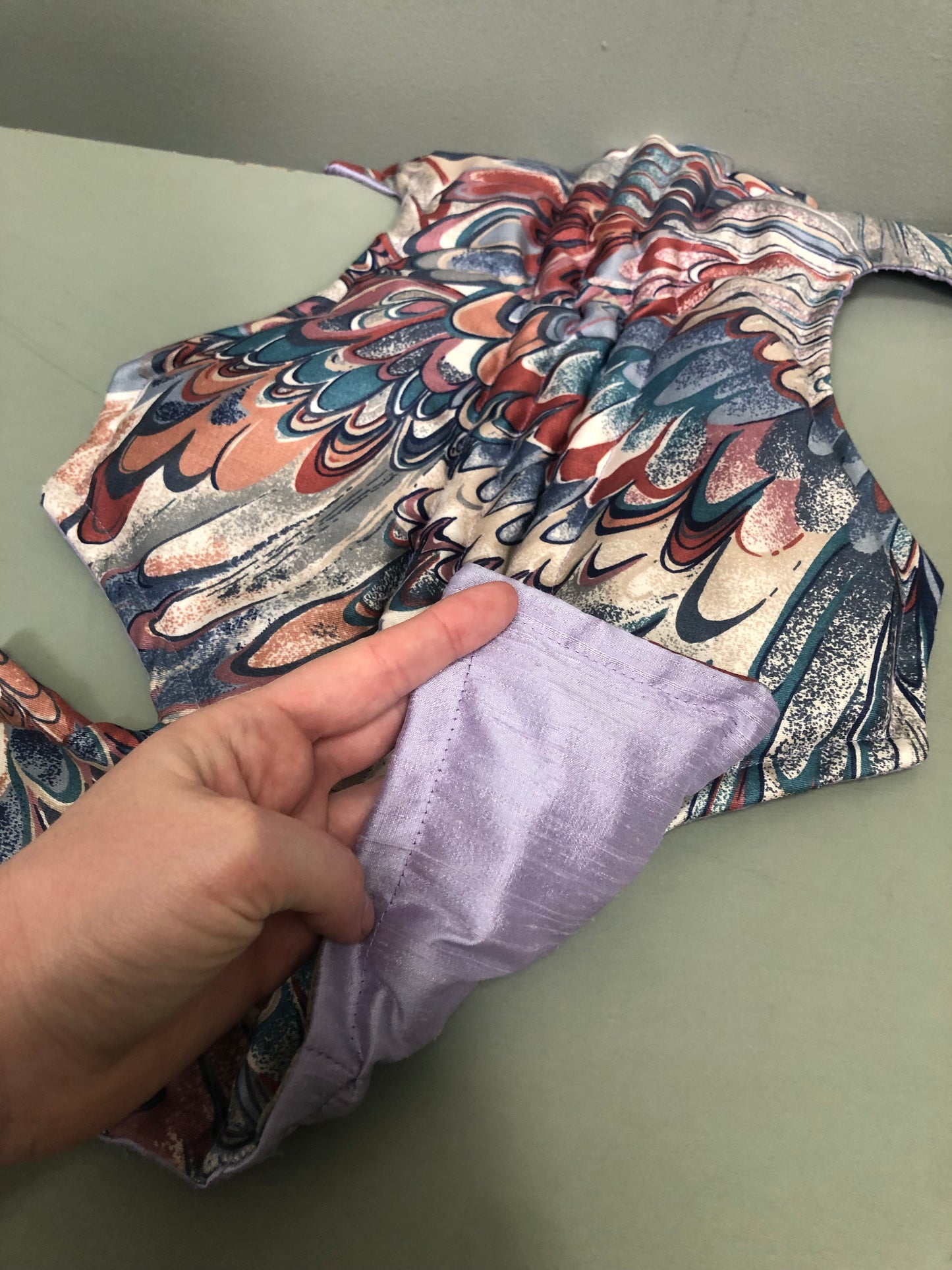 Zero left: Leafy seadragon (dupioni silk/mercerized cotton) — Deep Pressure Therapy | Cooling Compression Shark