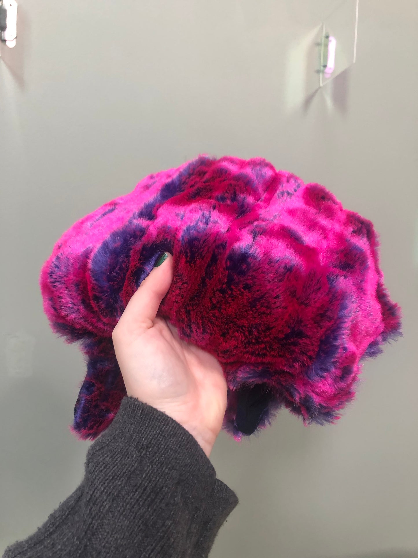 . Were-wolfshark pink fur (fake fur + velvet belly) — Deep Pressure Therapy | Cooling Compression Shark