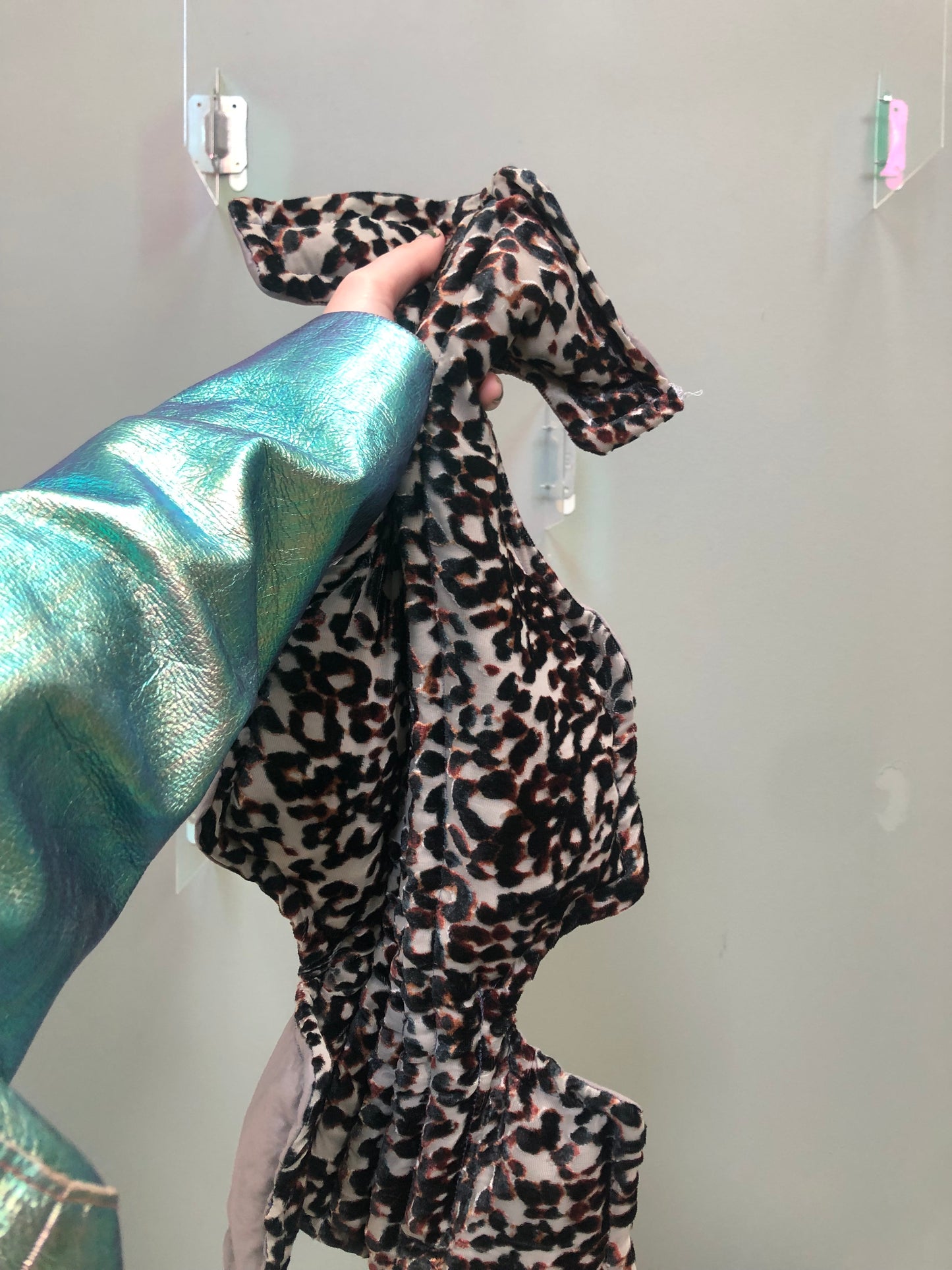 Zero left: Leopardfish (embossed VELVET/silk!)— Deep Pressure Therapy | Cooling Compression Shark