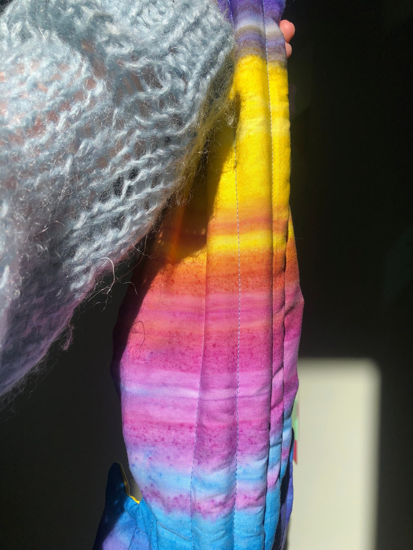 Zero left: Rainbow tigerbarb (cotton) — Deep Pressure Therapy | Cooling Compression Shark