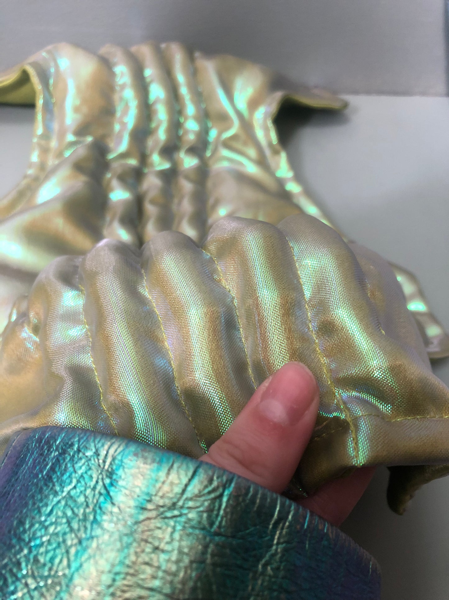 Zero left: Butterfly fish (organza/nylon) — Deep Pressure Therapy | Cooling Compression Shark