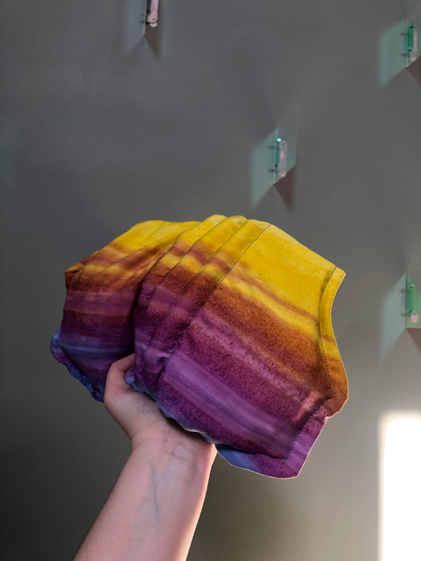 Zero left: Rainbow tigerbarb (cotton) — Deep Pressure Therapy | Cooling Compression Shark