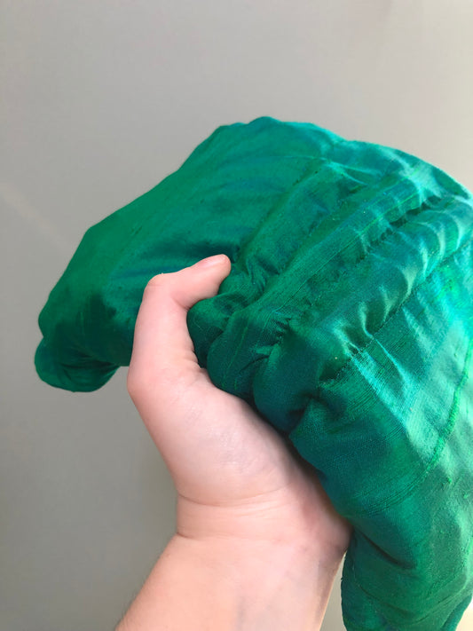 . Water-beetle green (dupioni silk) — Deep Pressure Therapy | Cooling Compression Shark