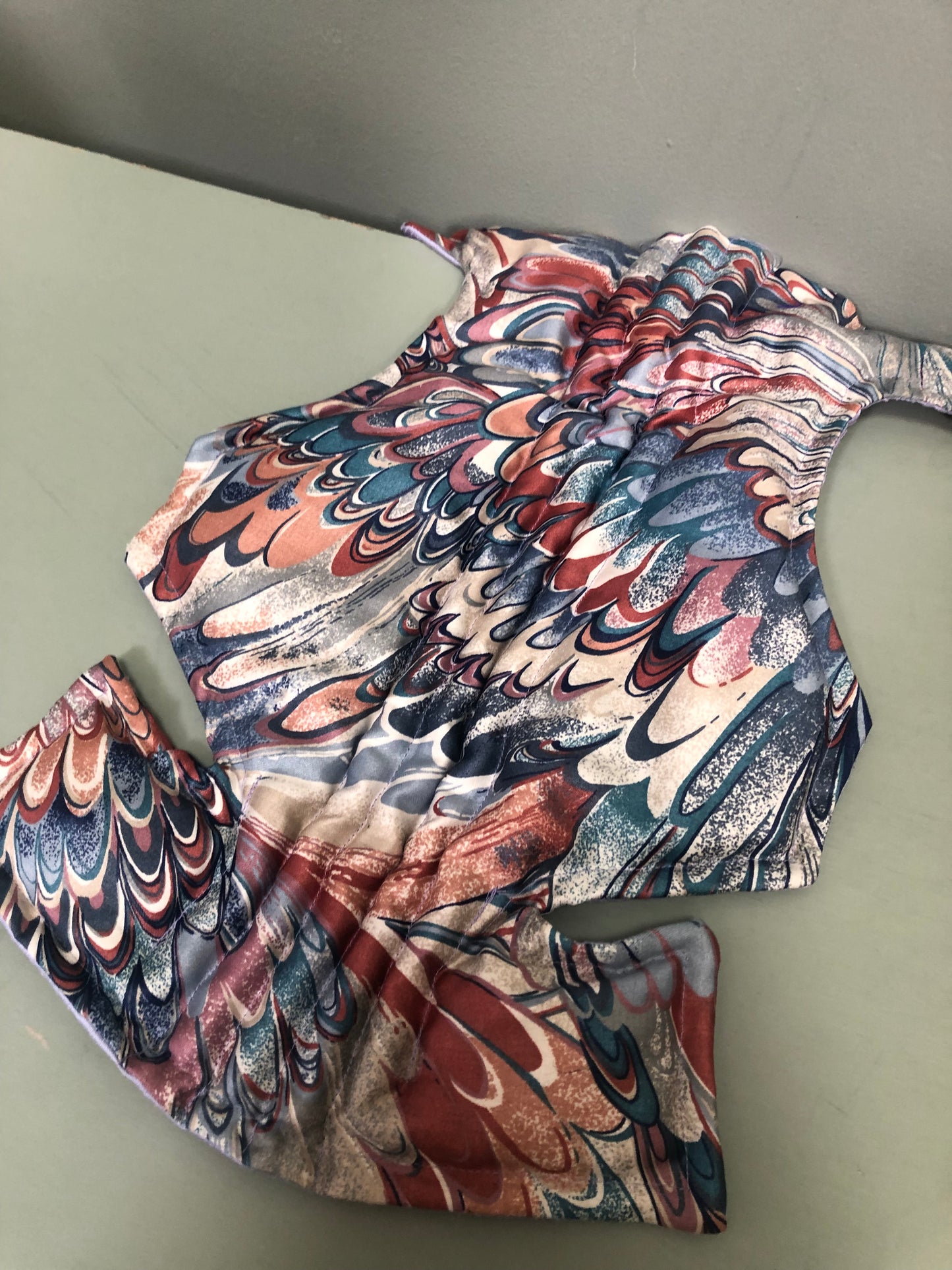 Zero left: Leafy seadragon (dupioni silk/mercerized cotton) — Deep Pressure Therapy | Cooling Compression Shark