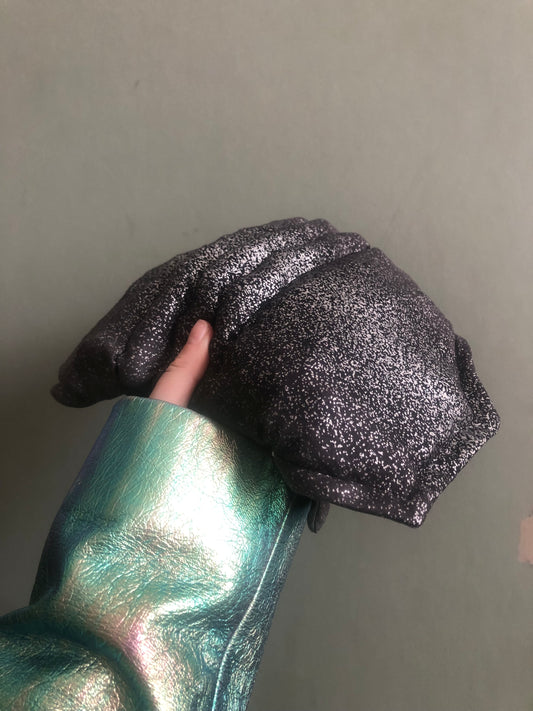 . Black-freckled minnow (silver metallic cotton) — Deep Pressure Therapy | Cooling Compression Shark